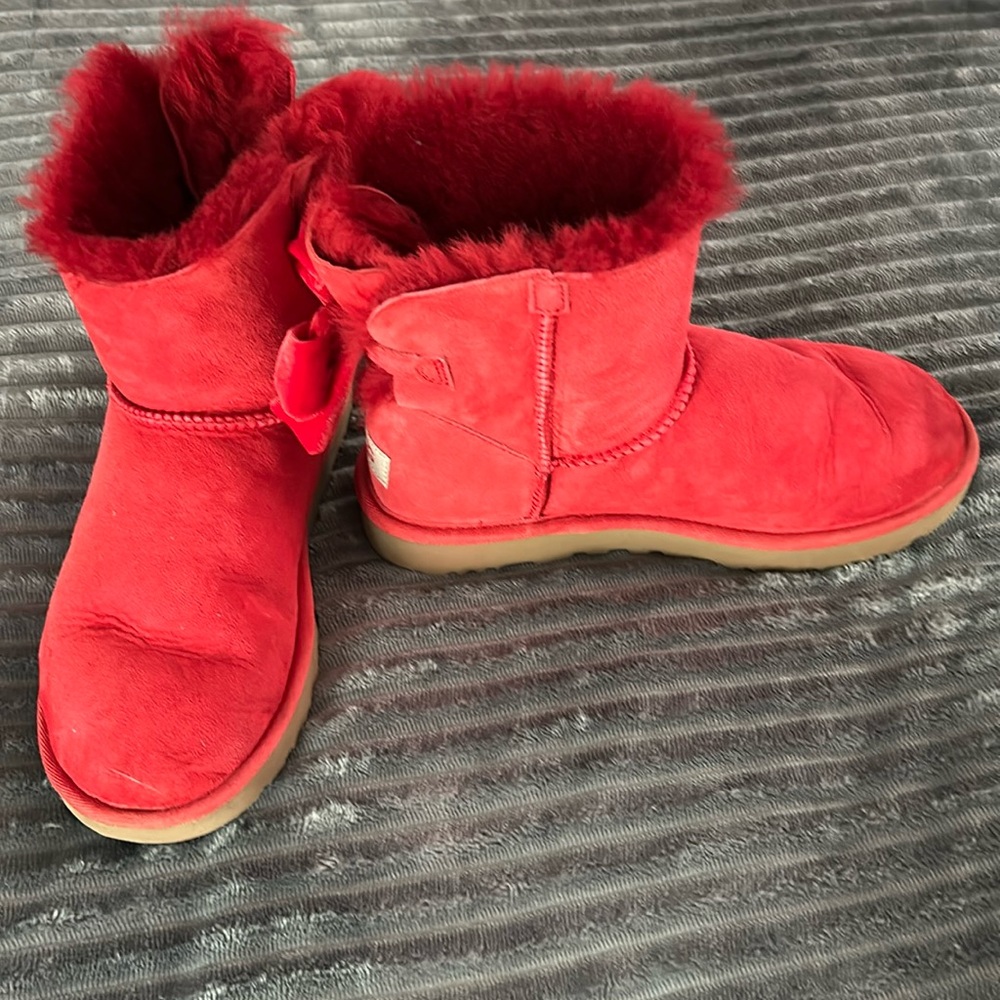 Red Ugg boots